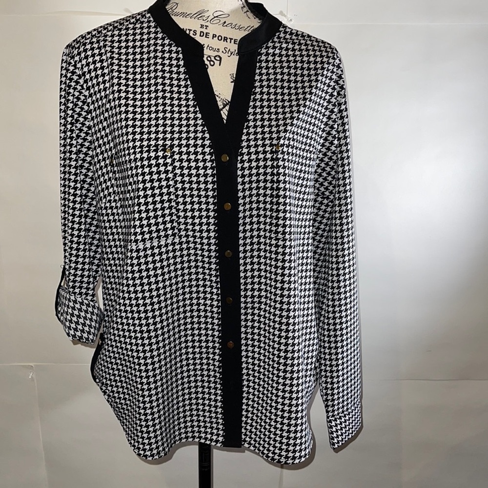 Covington Herringbone Blouse - image 1